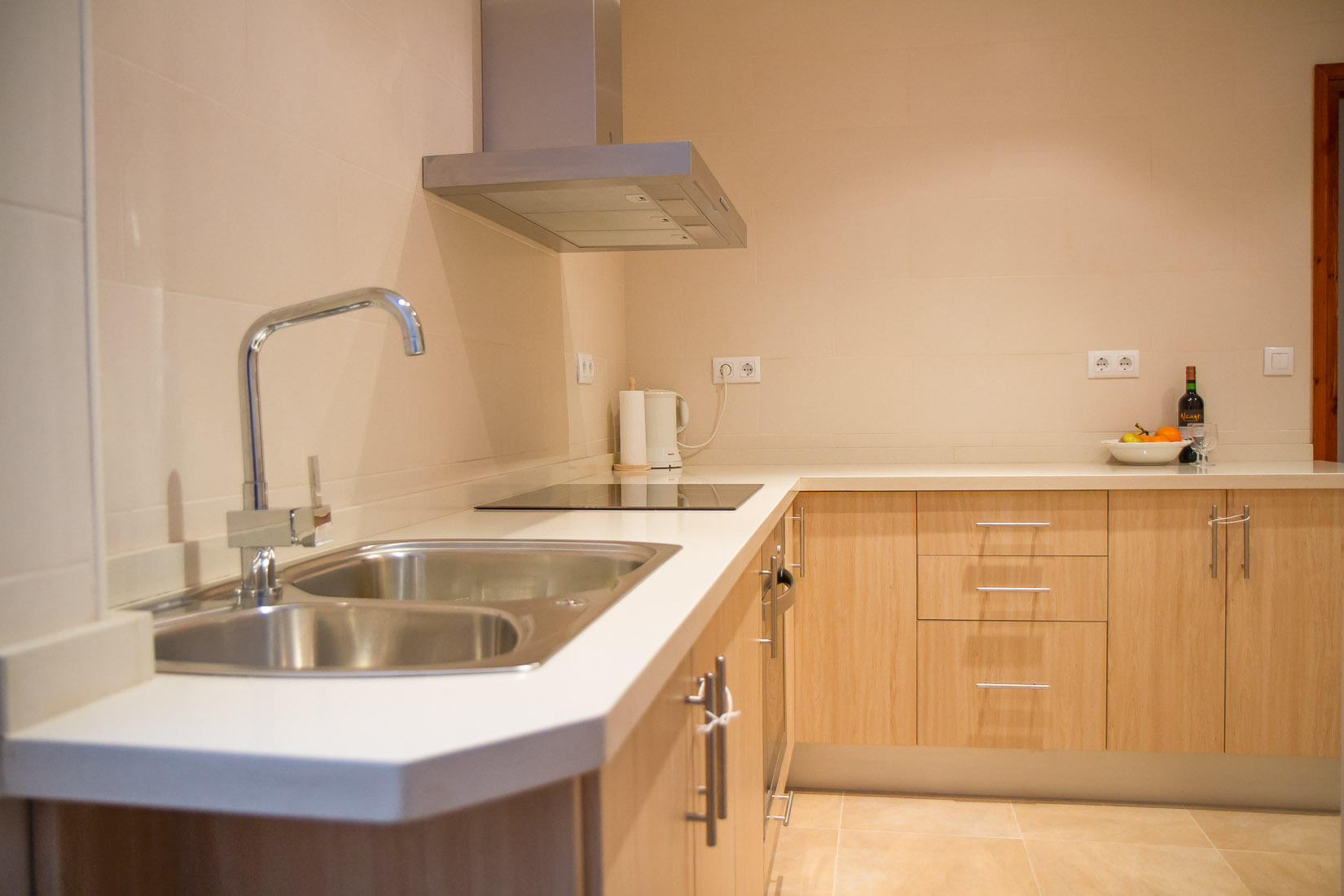 Spacious modern kitchen.